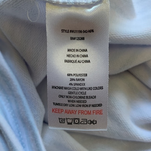 RAE Dunn Explore More blue and white striped soft long sleeve graphic Hoodie - Picture 10 of 10